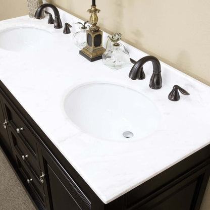 60 in Double sink vanity-wood-espresso - 205060-D-ES