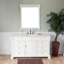 Load image into Gallery viewer, 60 in Single sink vanity-wood-cream white - 205060-S-CR