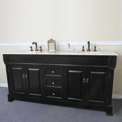 72 in Double sink vanity-wood-espresso - 205072-D-ES