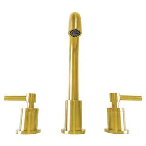 Faenza Double Handle Gold Widespread Bathroom Faucet with Drain Assembly - 2214-GD
