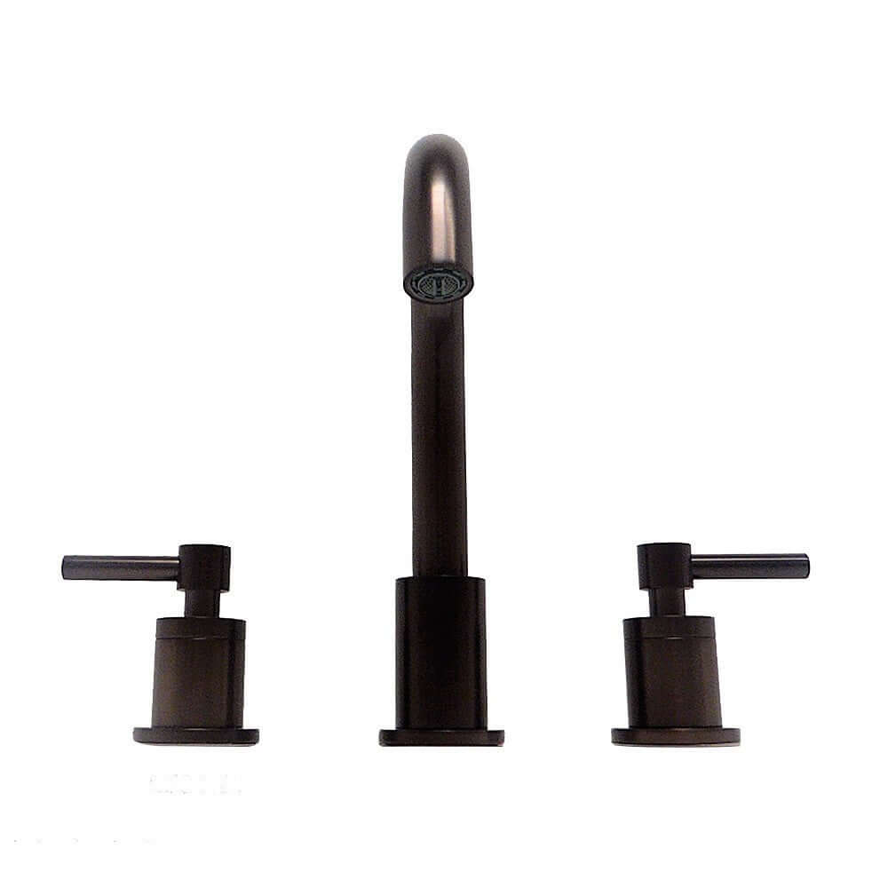 Faenza Double Handle Oil Rubbed Bronze Widespread Bathroom Faucet with Drain Assembly - 2214-ORB