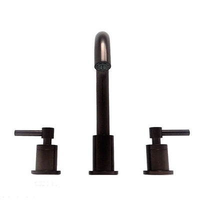 Faenza Double Handle Oil Rubbed Bronze Widespread Bathroom Faucet with Drain Assembly - 2214-ORB