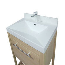Load image into Gallery viewer, 31.5&quot; Single Sink Vanity In Neutral Finish with White Ceramic Top - 804353V-CO