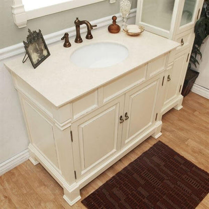 42 in Single sink vanity-wood-cream white - 205042-CR