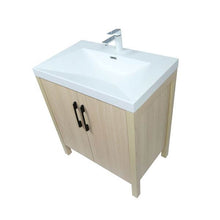 Load image into Gallery viewer, 31.5&quot; Single Sink Vanity In Neutral Finish with White Ceramic Top - 804381V-CO