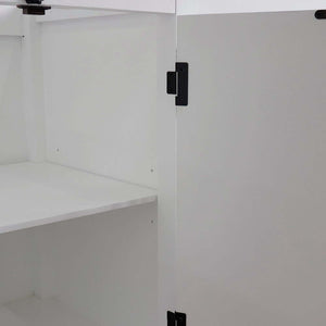 36" Single vanity in Glacier Ash finish - cabinet only - Right doors - 400100-36R-GA
