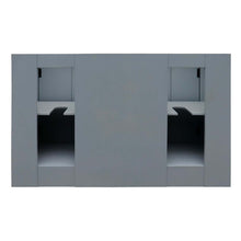 Load image into Gallery viewer, 55&quot; Double vanity in Gray Ash finish with Black Galaxy granite top and rectangle sink - 400100-55-GYA-BG
