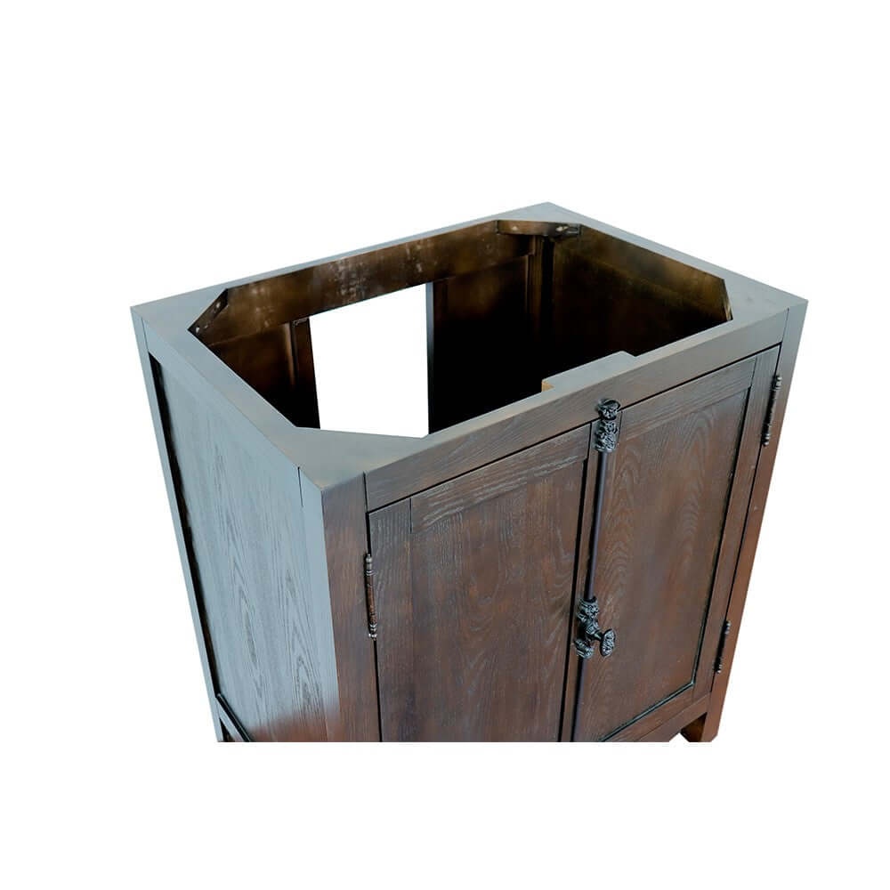 30" Single vanity in Brown Ash finish - cabinet only - 400100-BA