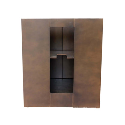 30" Single vanity in Brown Ash finish - cabinet only - 400100-BA
