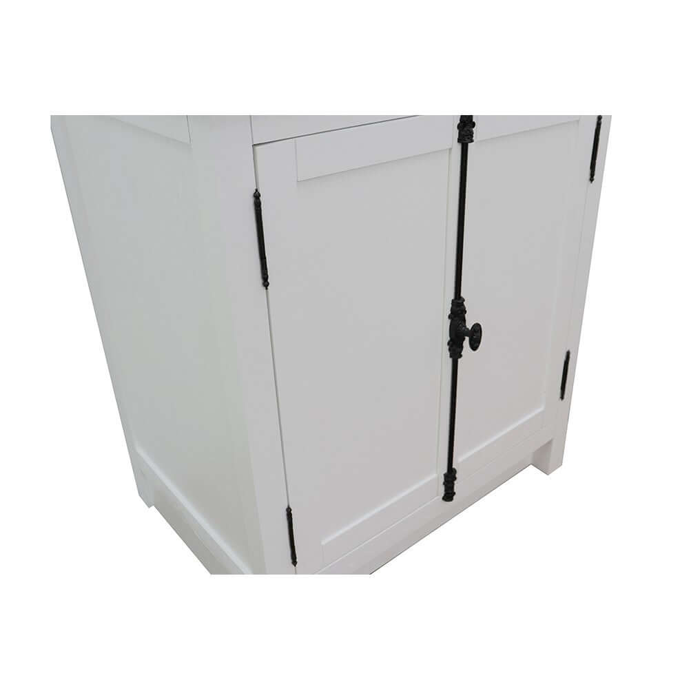 30" Single vanity in Glacier Ash finish - cabinet only - 400100-GA