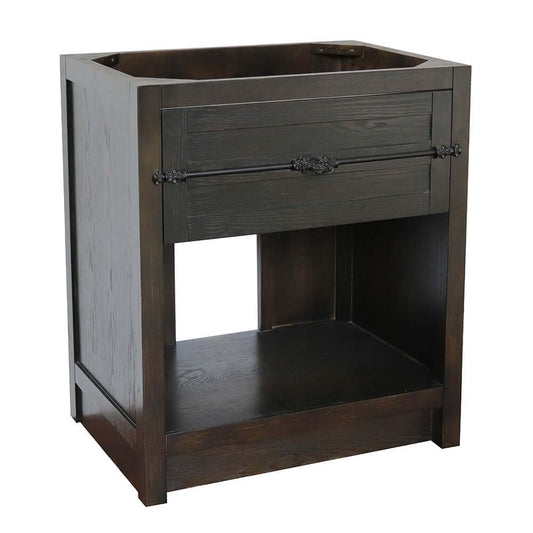 30" Single vanity in Brown Ash finish - cabinet only - 400101-BA