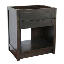Load image into Gallery viewer, 30&quot; Single vanity in Brown Ash finish - cabinet only - 400101-BA
