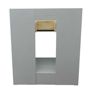 31" Single vanity in Gray Ash finish with Gray granite top and rectangle sink - 400101-GYA-GYR