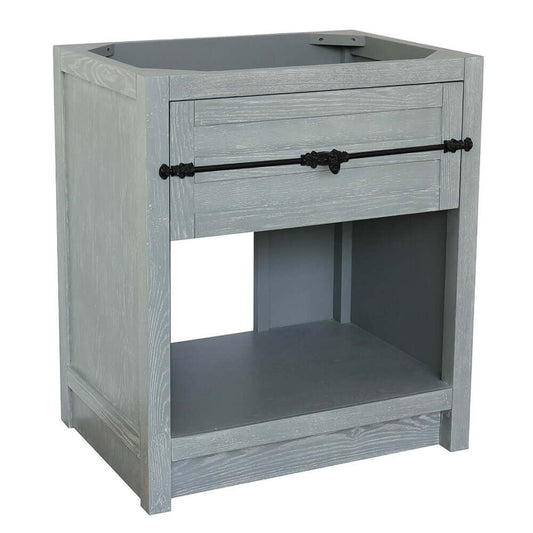 30" Single vanity in Gray Ash finish - cabinet only - 400101-GYA