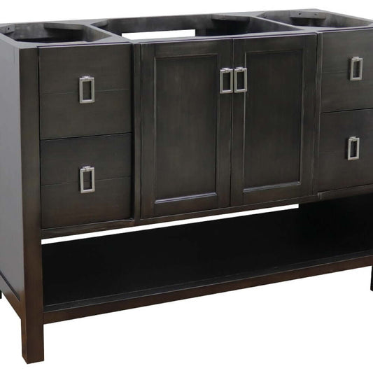 48" Single vanity in Silvery Brown finish - cabinet only - 400300-SB