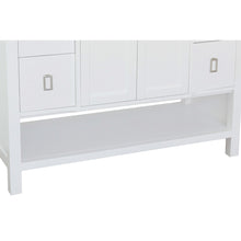 Load image into Gallery viewer, 49&quot; Single vanity in White finish with White Quartz top and round sink - 400300-WH-WERD