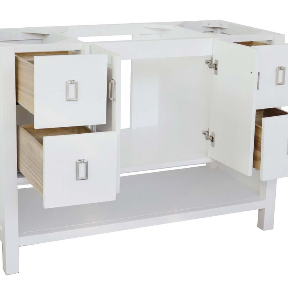 48" Single vanity in White finish - cabinet only - 400300-WH