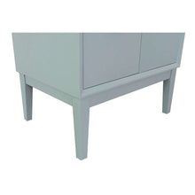 Load image into Gallery viewer, 31&quot; Single vanity in Aqua Blue finish with Gray granite top and oval sink - 400400-AB-GYO