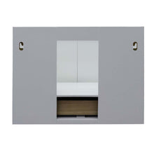 Load image into Gallery viewer, 31&quot; Single wall mount vanity in White finish with Black Galaxy top and rectangle sink - 400400-CAB-WH-BGR