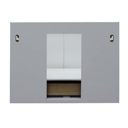 31" Single wall mount vanity in White finish with White Quartz top and oval sink - 400400-CAB-WH-WEO