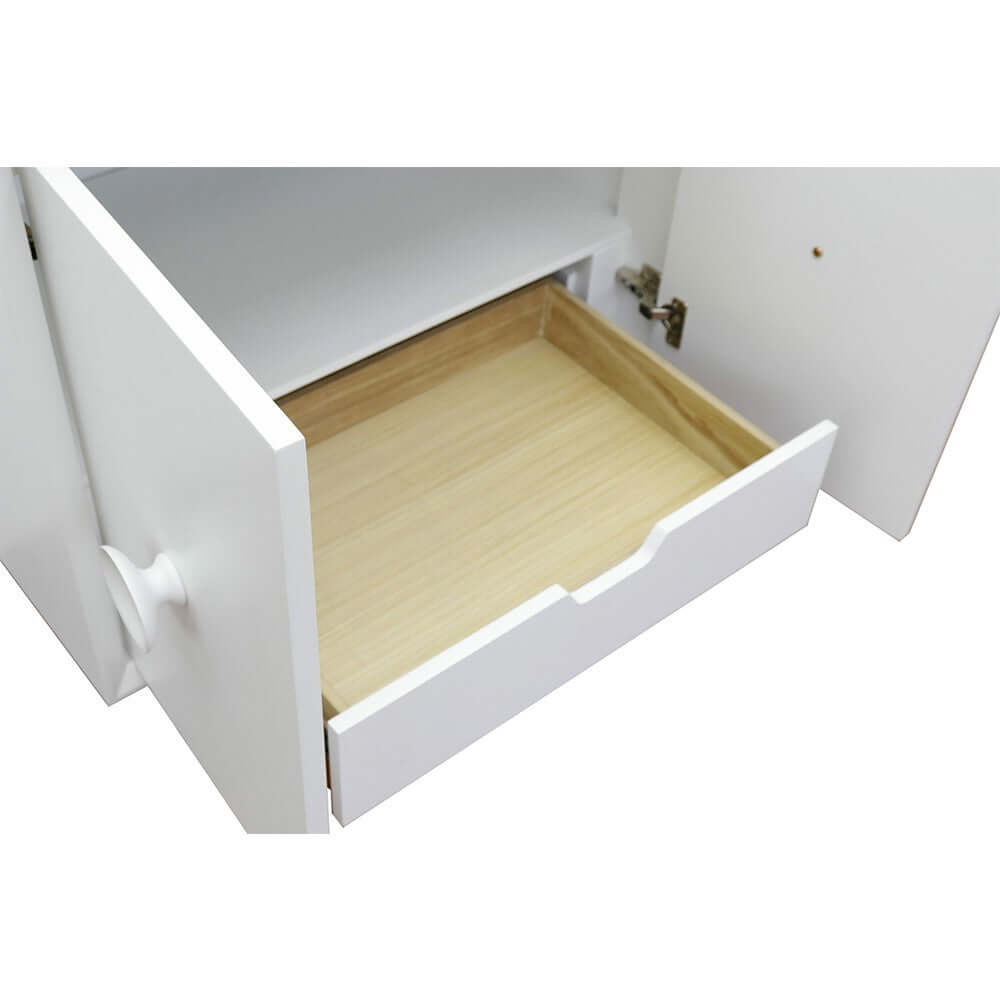 30" Single wall mount vanity in White finish - cabinet only - 400400-CAB-WH