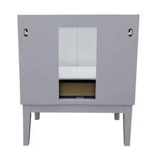 Load image into Gallery viewer, 31&quot; Single vanity in White finish with Gray granite top and rectangle sink - 400400-WH-GYR