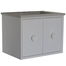 Load image into Gallery viewer, 31&quot; Single Vanity in White Finish with Gray Concrete Top and Rectangle Sink - 400400C-WH-CTDG
