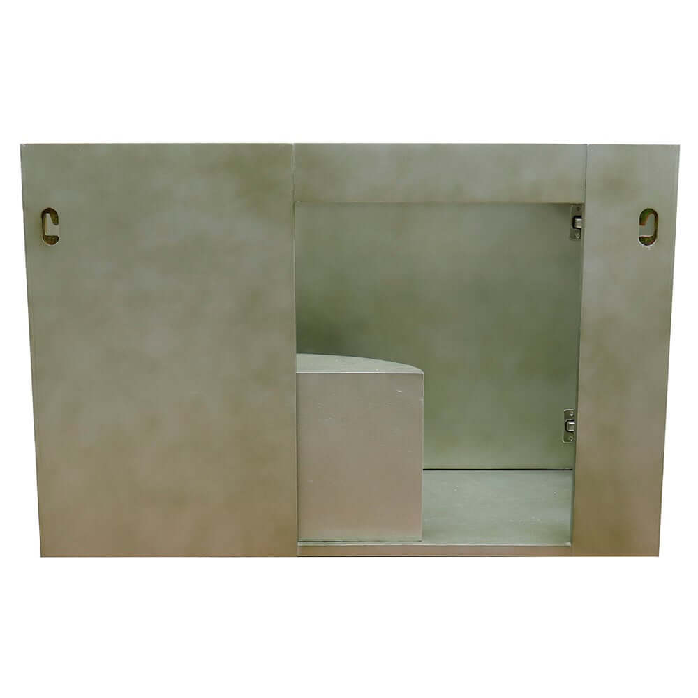 36" Single wall mount vanity in Linen Brown finish - cabinet only - 400500-CAB-LN
