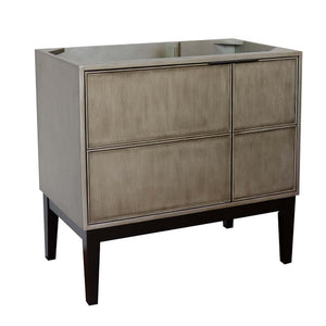36" Single vanity in Linen Brown finish - cabinet only - 400500-LN