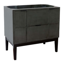 Load image into Gallery viewer, 36&quot; Single vanity in Linen Gray finish - cabinet only - 400501-LY