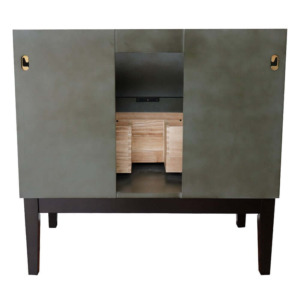 36" Single vanity in Linen Gray finish - cabinet only - 400501-LY