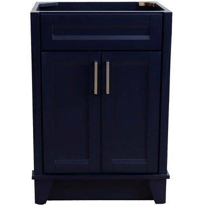 24" Single sink vanity in Blue finish - cabinet only - 400700-24-BU