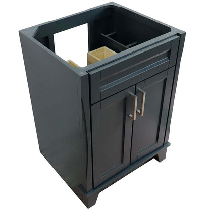 24" Single sink vanity in Dark Gray finish - cabinet only - 400700-24-DG