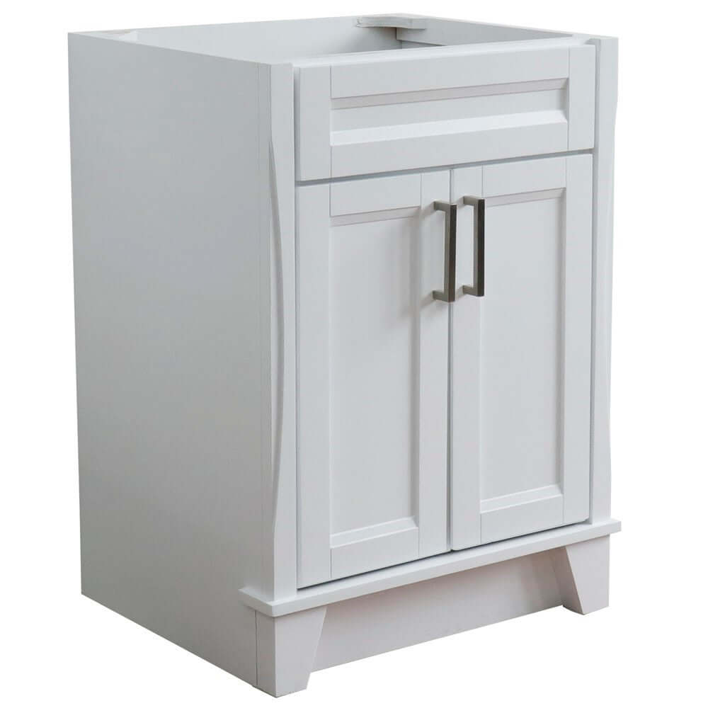 24" Single sink vanity in White finish- cabinet only - 400700-24-WH