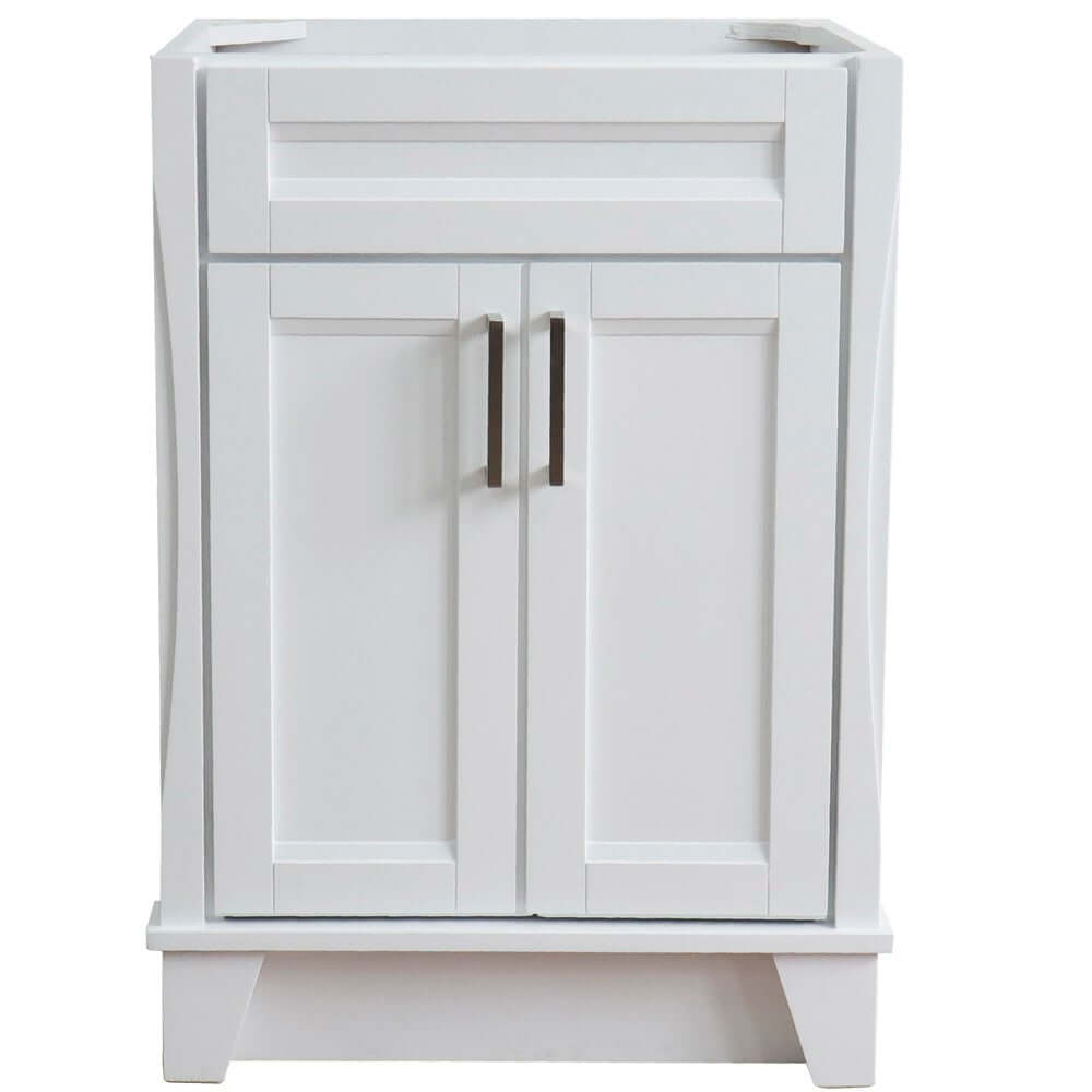 24" Single sink vanity in White finish- cabinet only - 400700-24-WH