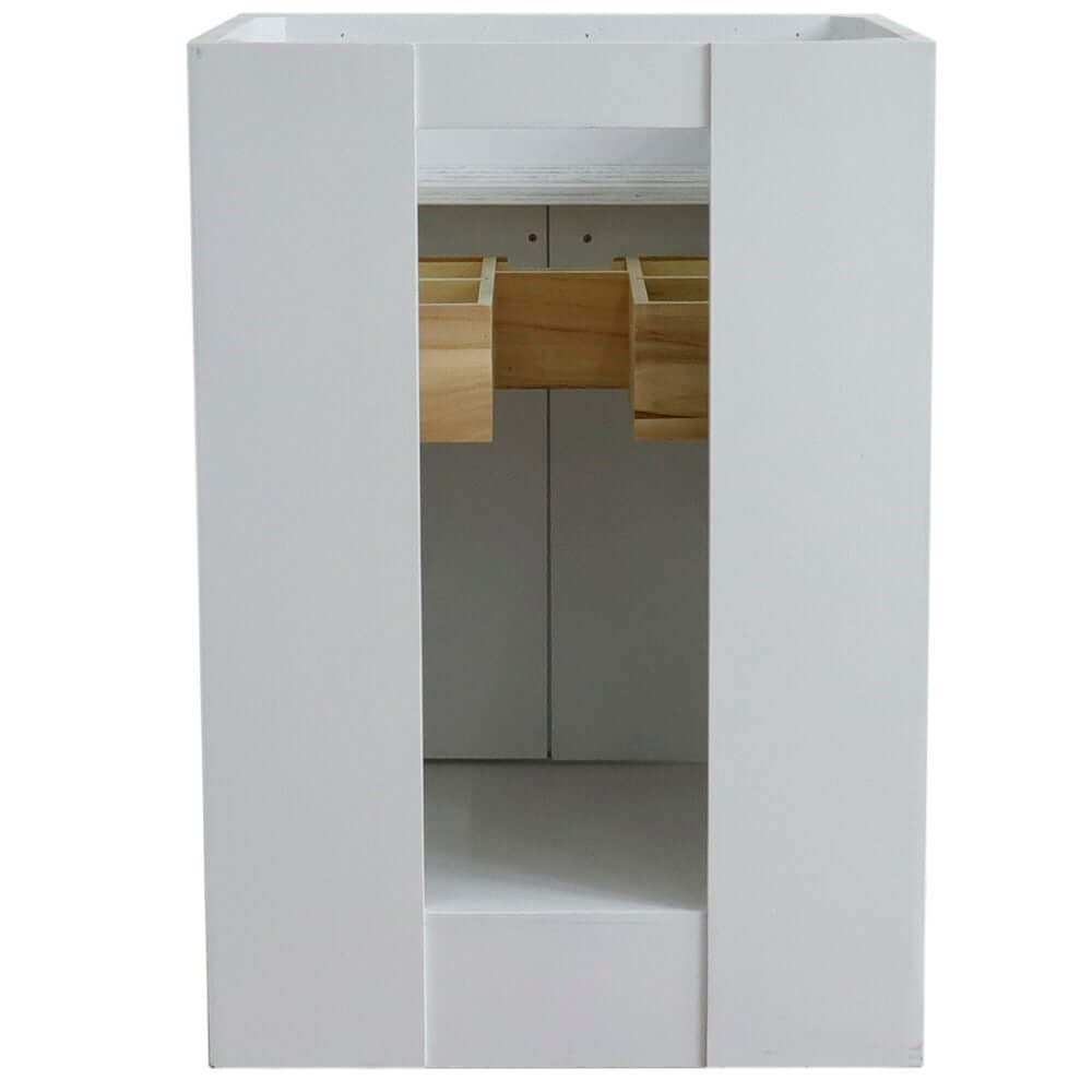 24" Single sink vanity in White finish- cabinet only - 400700-24-WH