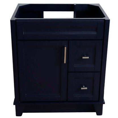 30" Single sink vanity in Blue finish - cabinet only - 400700-30-BU