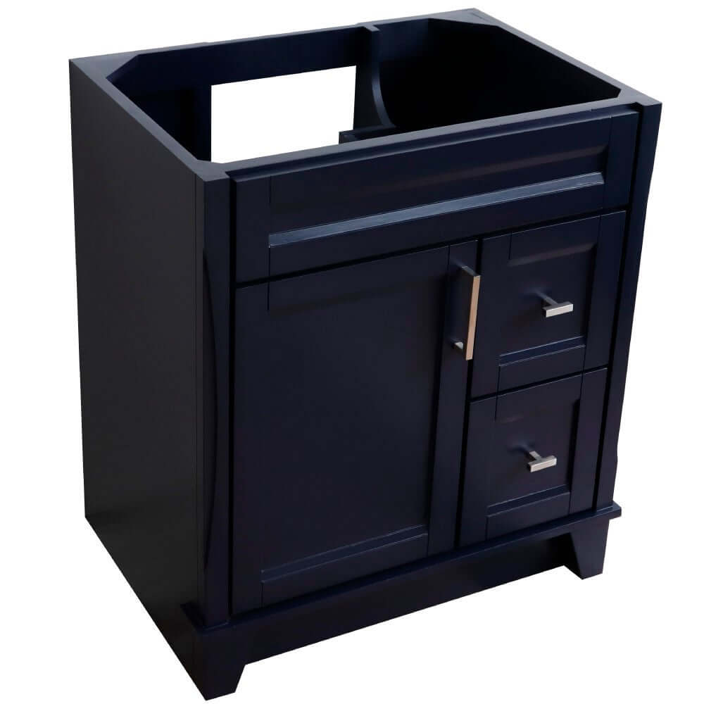 30" Single sink vanity in Blue finish - cabinet only - 400700-30-BU