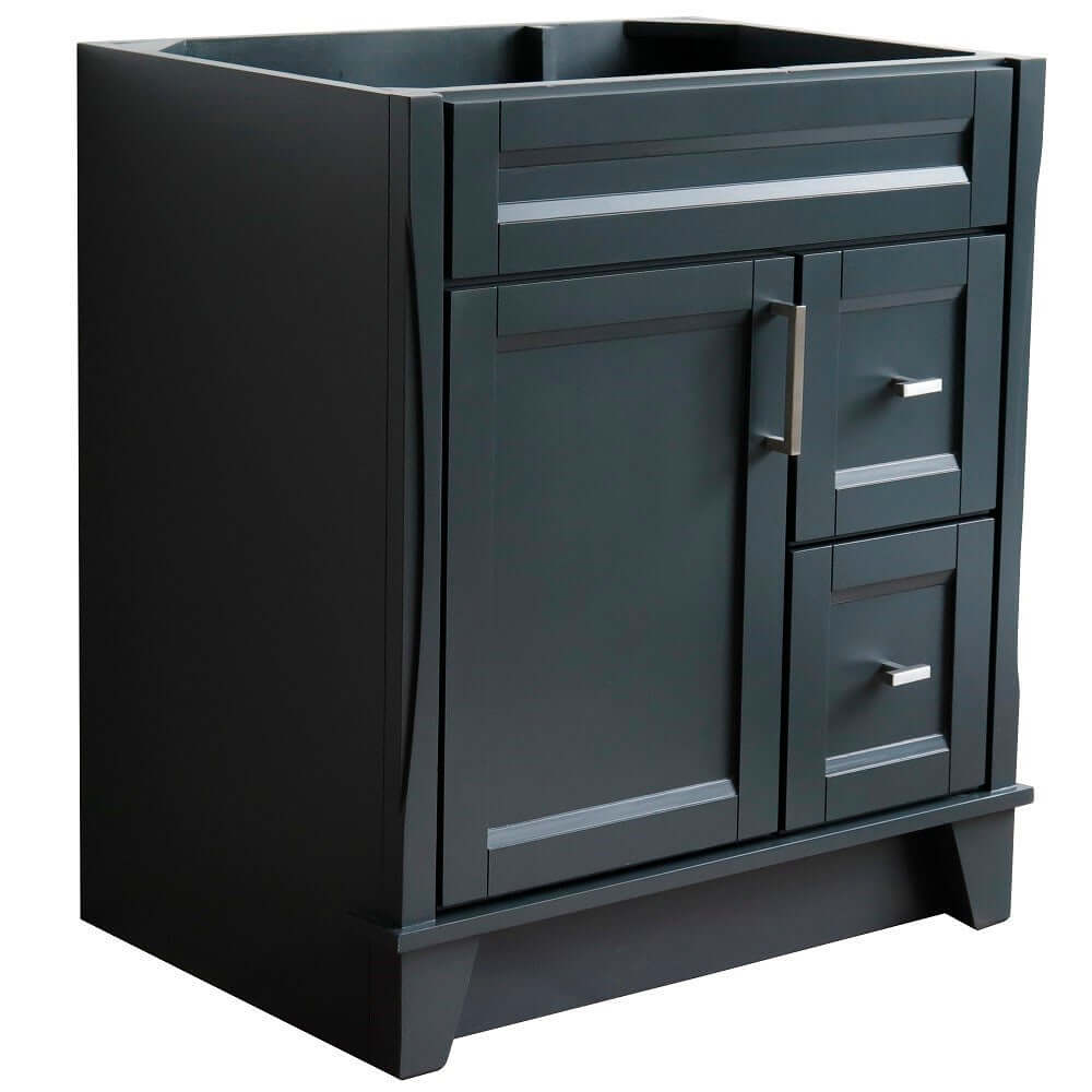 30" Single sink vanity in Dark Gray finish - cabinet only - 400700-30-DG