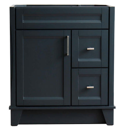 30" Single sink vanity in Dark Gray finish - cabinet only - 400700-30-DG