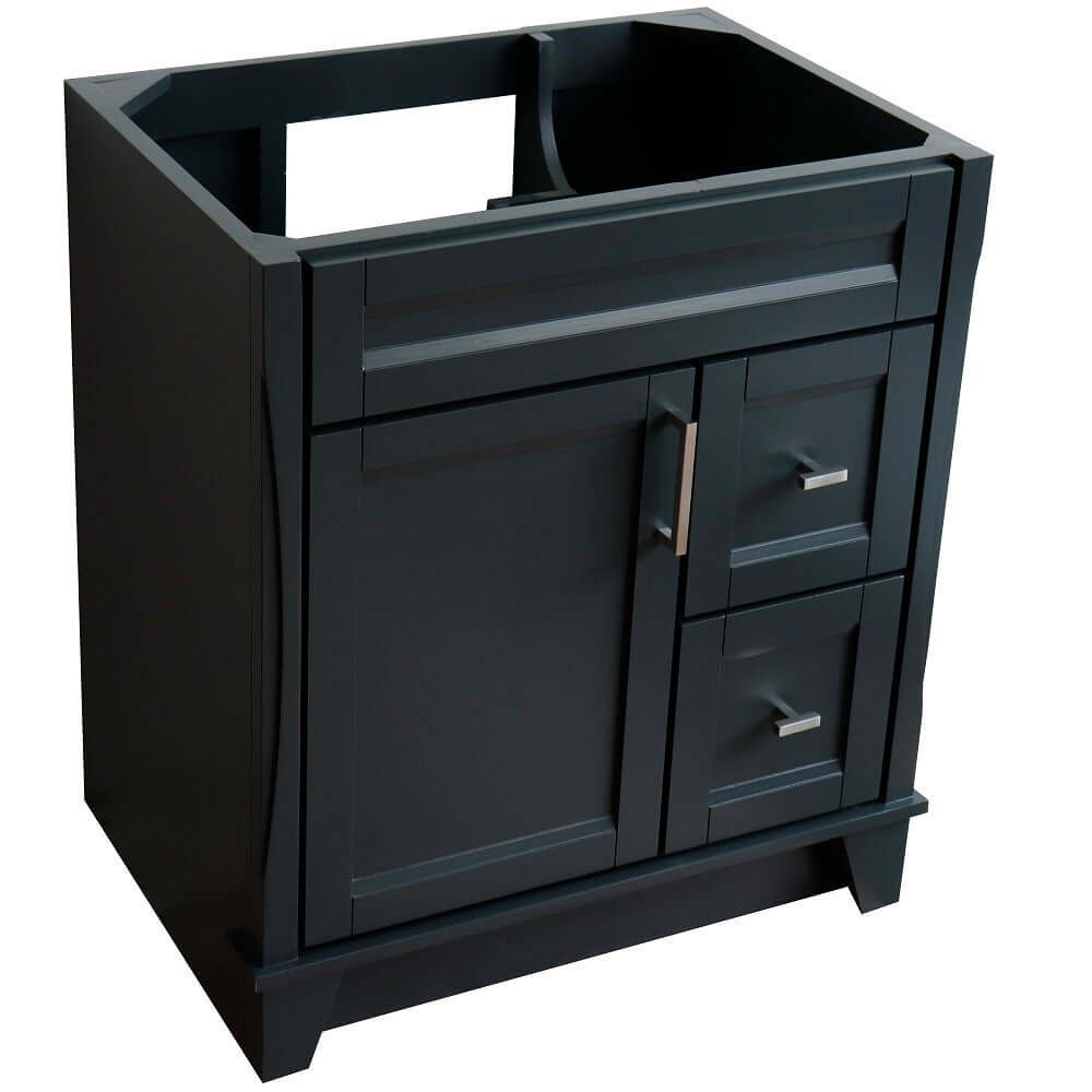 30" Single sink vanity in Dark Gray finish - cabinet only - 400700-30-DG