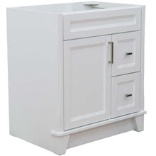 Load image into Gallery viewer, 30&quot; Single sink vanity in White finish- cabinet only - 400700-30-WH