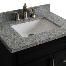 Load image into Gallery viewer, 31&quot; Single sink vanity in Dark Gray finish with Gray granite with rectangle sink - 400700-31-DG-GYR