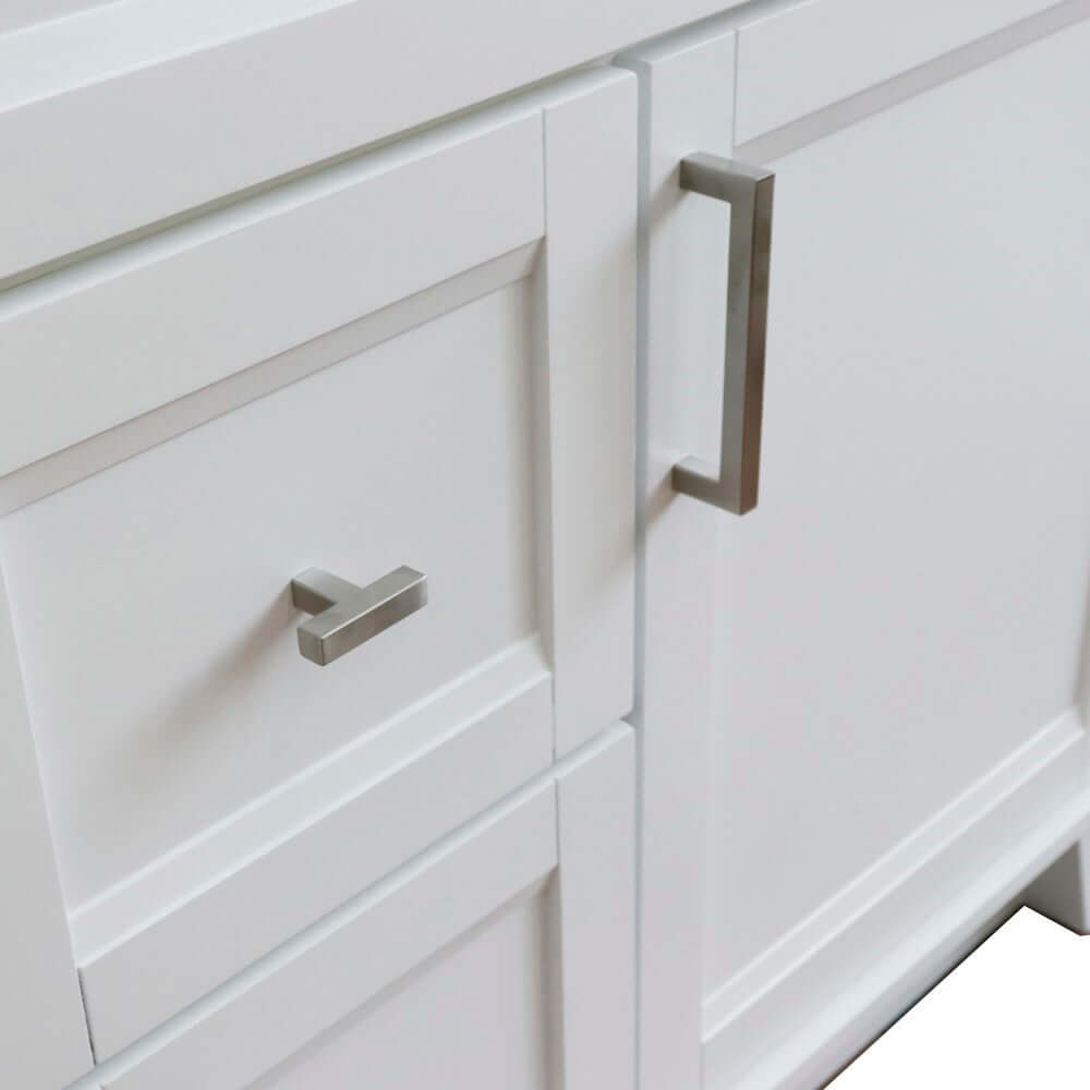 36" Single sink vanity in White finish- cabinet only - Right drawers - 400700-36R-WH