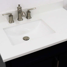 Load image into Gallery viewer, 37&quot; Single sink vanity in Blue finish with White quartz and Left door/Left sink - 400700-37L-BU-WERL