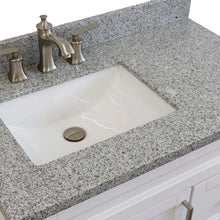 Load image into Gallery viewer, 37&quot; Single sink vanity in White finish with Gray granite and Left door/Left sink - 400700-37L-WH-GYRL