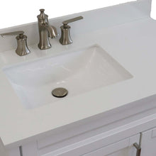 Load image into Gallery viewer, 37&quot; Single sink vanity in White finish with White quartz and Left door/Left sink - 400700-37L-WH-WERL