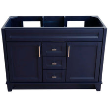 Load image into Gallery viewer, 48&quot; Double sink vanity in Blue finish - cabinet only - 400700-48D-BU