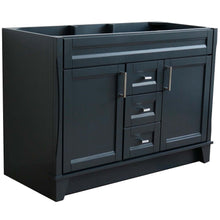 Load image into Gallery viewer, 48&quot; Double sink vanity in Dark Gray finish - cabinet only - 400700-48D-DG