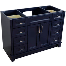 Load image into Gallery viewer, 48&quot; Single sink vanity in Blue finish - cabinet only - 400700-48S-BU